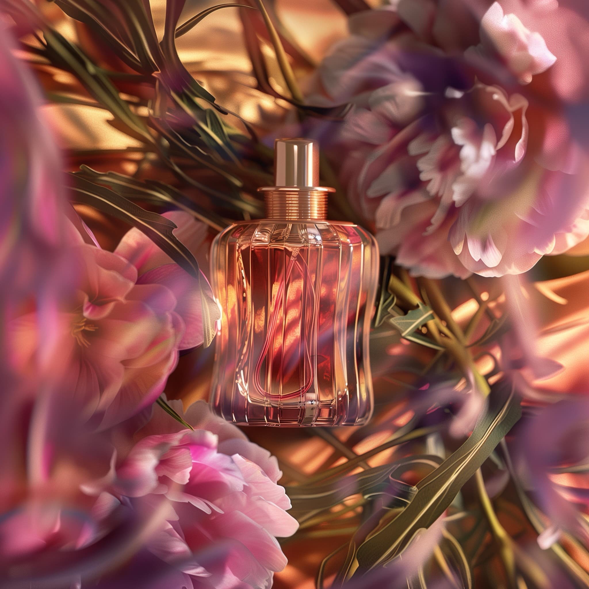Perfume bottles flatlay luxury branding India